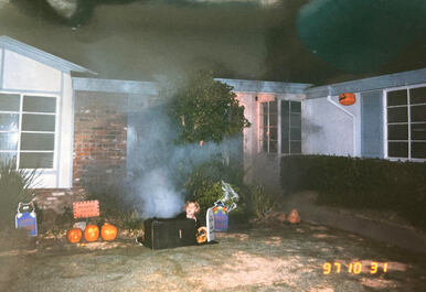 1997 Yard Display Showing History of Mystic Terror. 